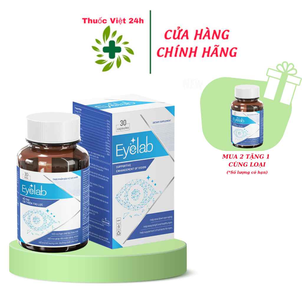 Eyelab - Hỗ Trợ Cải Thiện Thị Lực - Hộp 30 Viên - ThuocViet24h